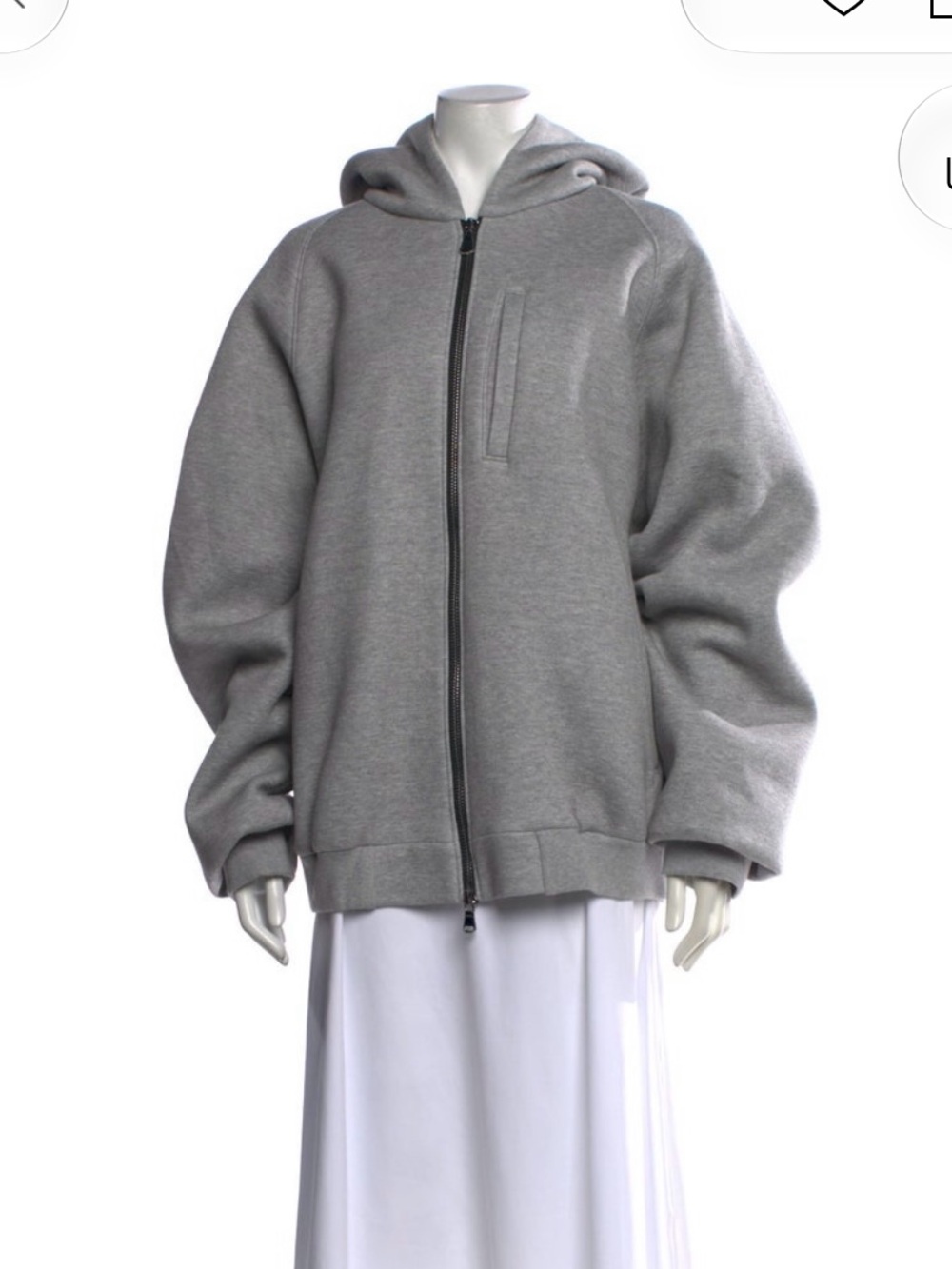 Tibi French Terry Hoodie Zip-Up Jacket